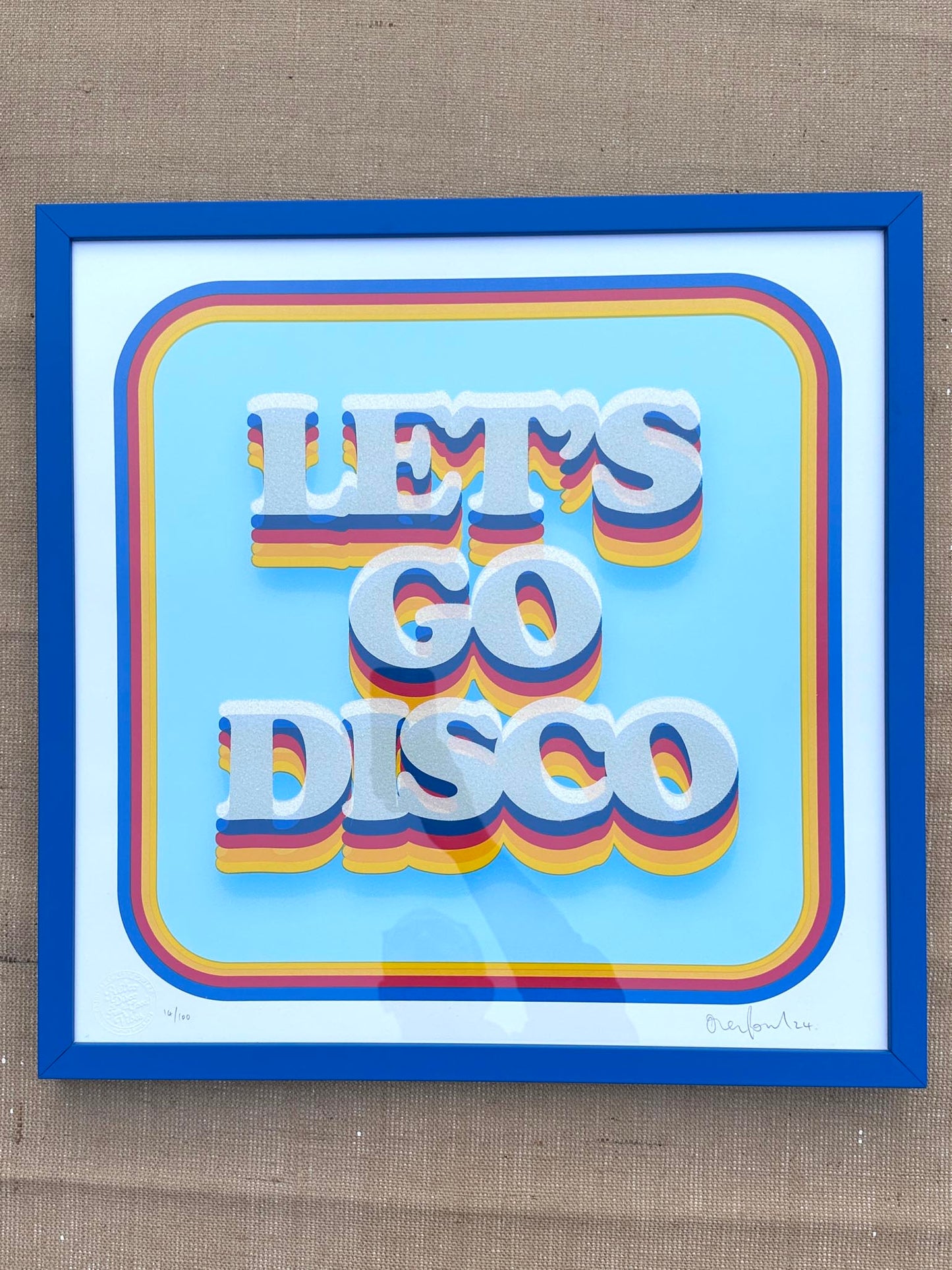 LET'S GO DISCO DIAMOND DUST (FRAMED)