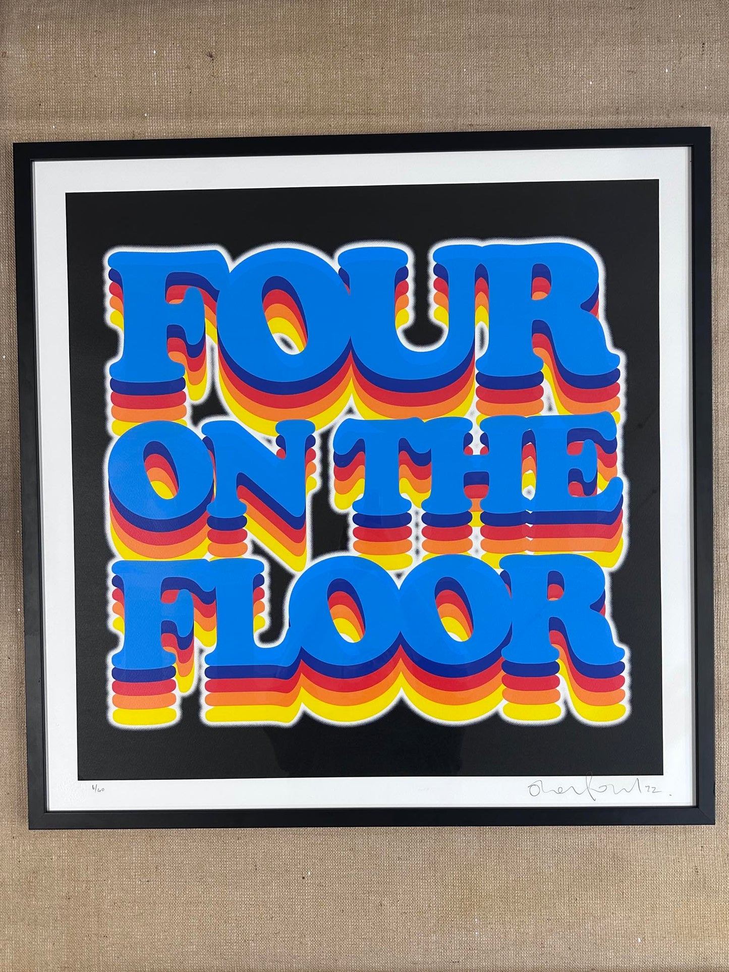 FOUR ON THE FLOOR (FRAMED)