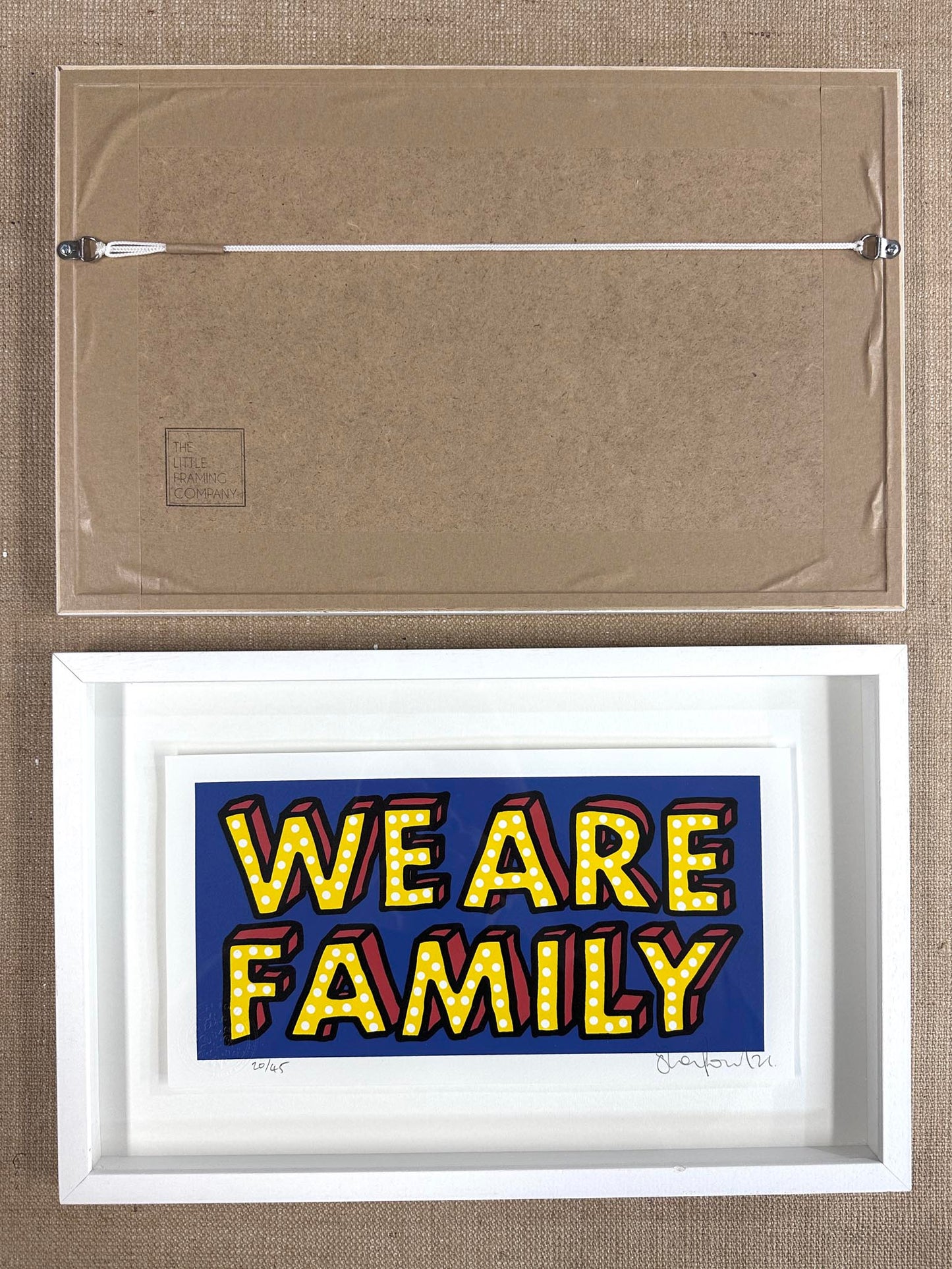WE ARE FAMILY BLUE (FRAMED)
