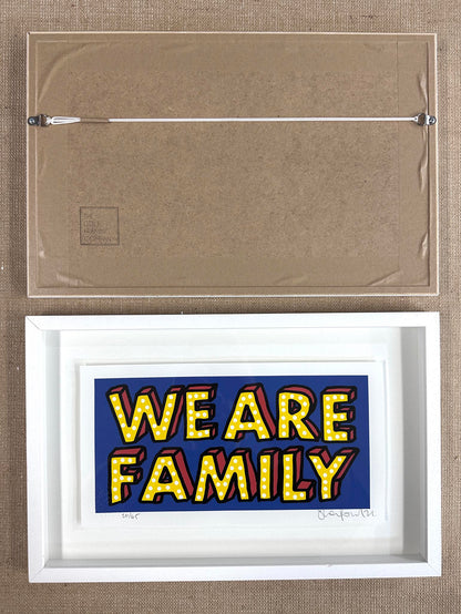 WE ARE FAMILY BLUE (FRAMED)