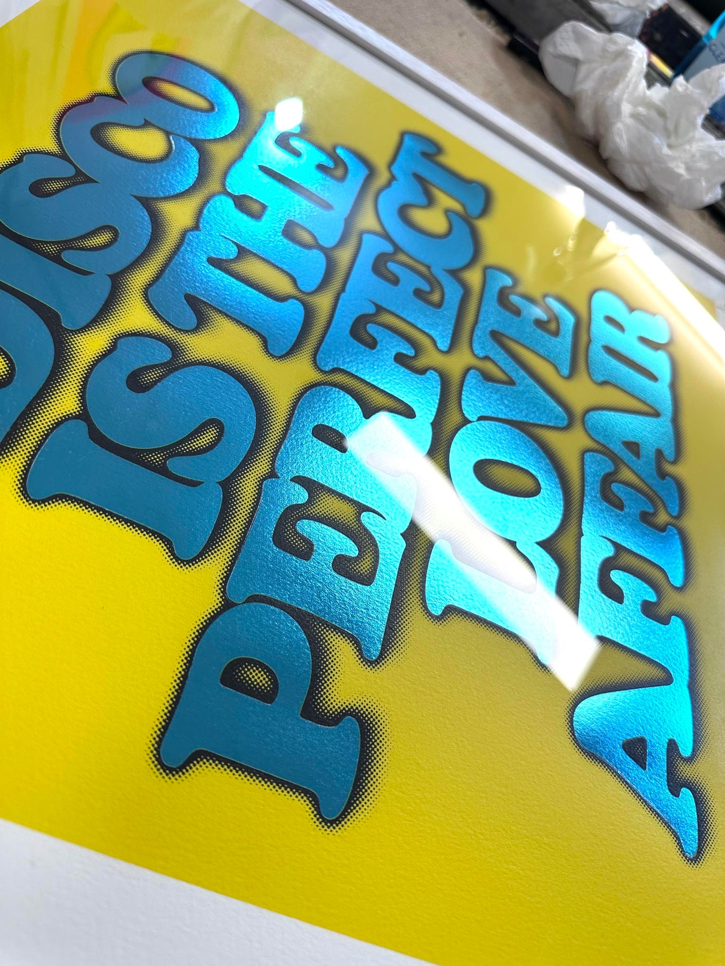 DISCO IS...YELLOW (FRAMED)