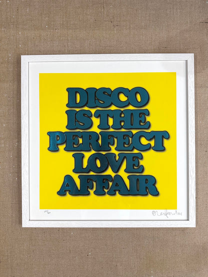 DISCO IS...YELLOW (FRAMED)