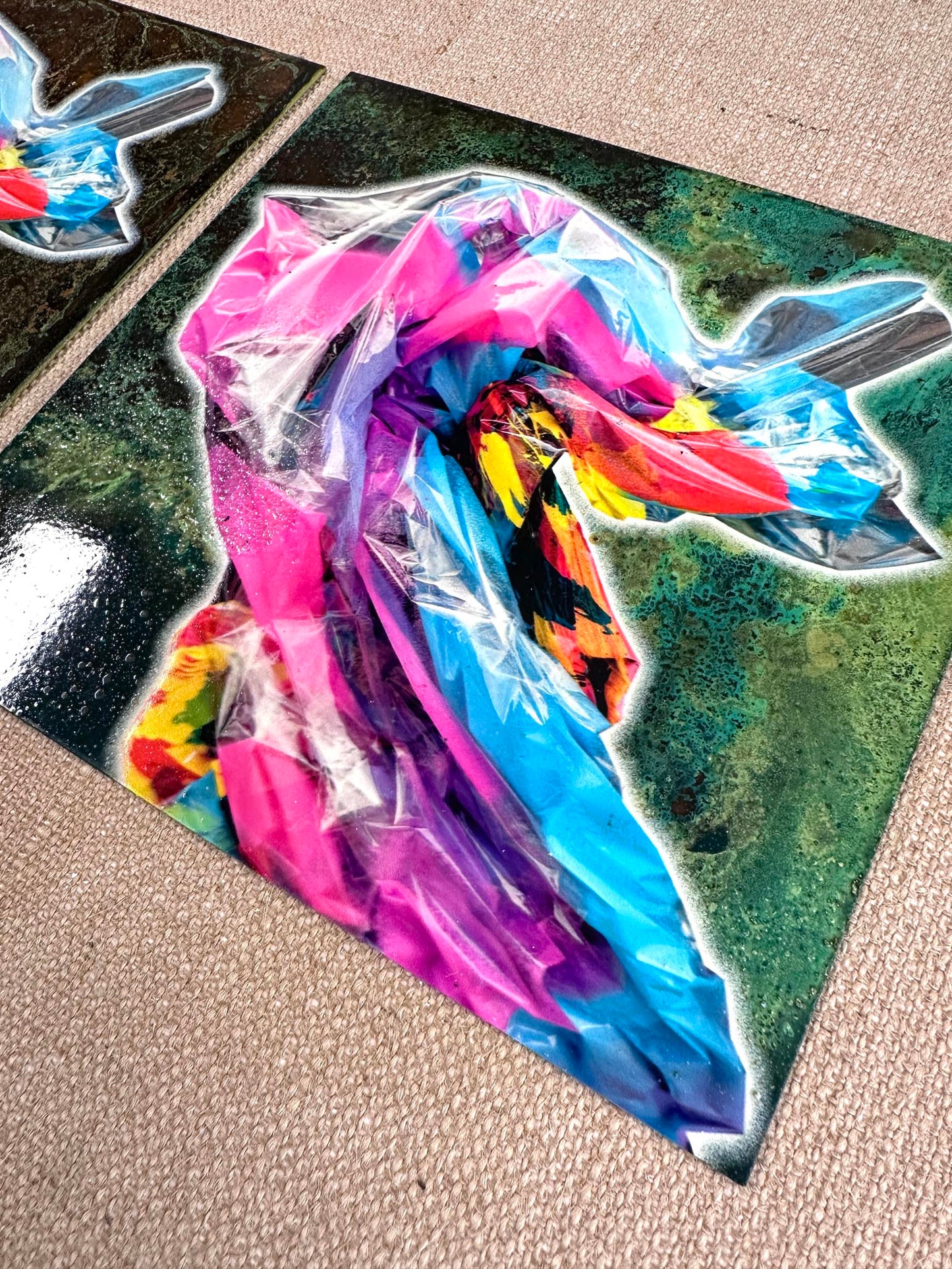 Dolly Square/ Oxidised Original Artwork