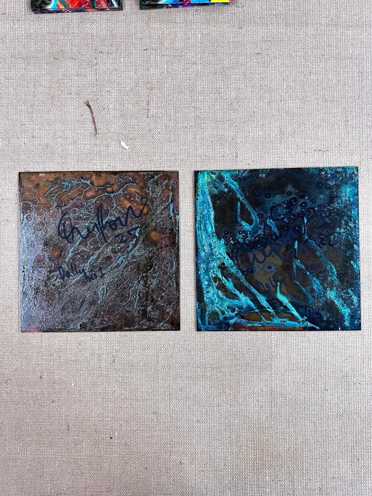 Dolly Square/ Oxidised Original Artwork