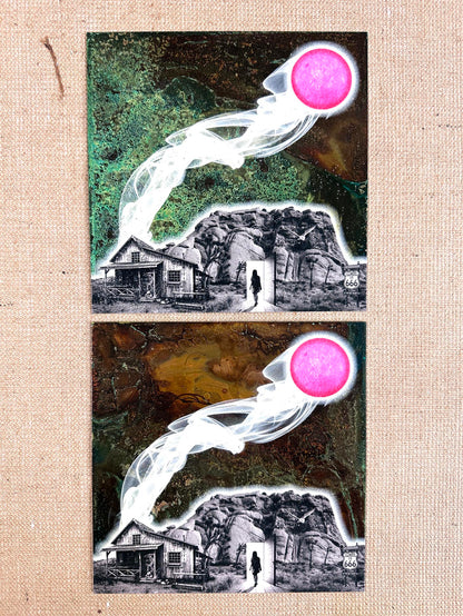 666 Square / Oxidised Original Artwork