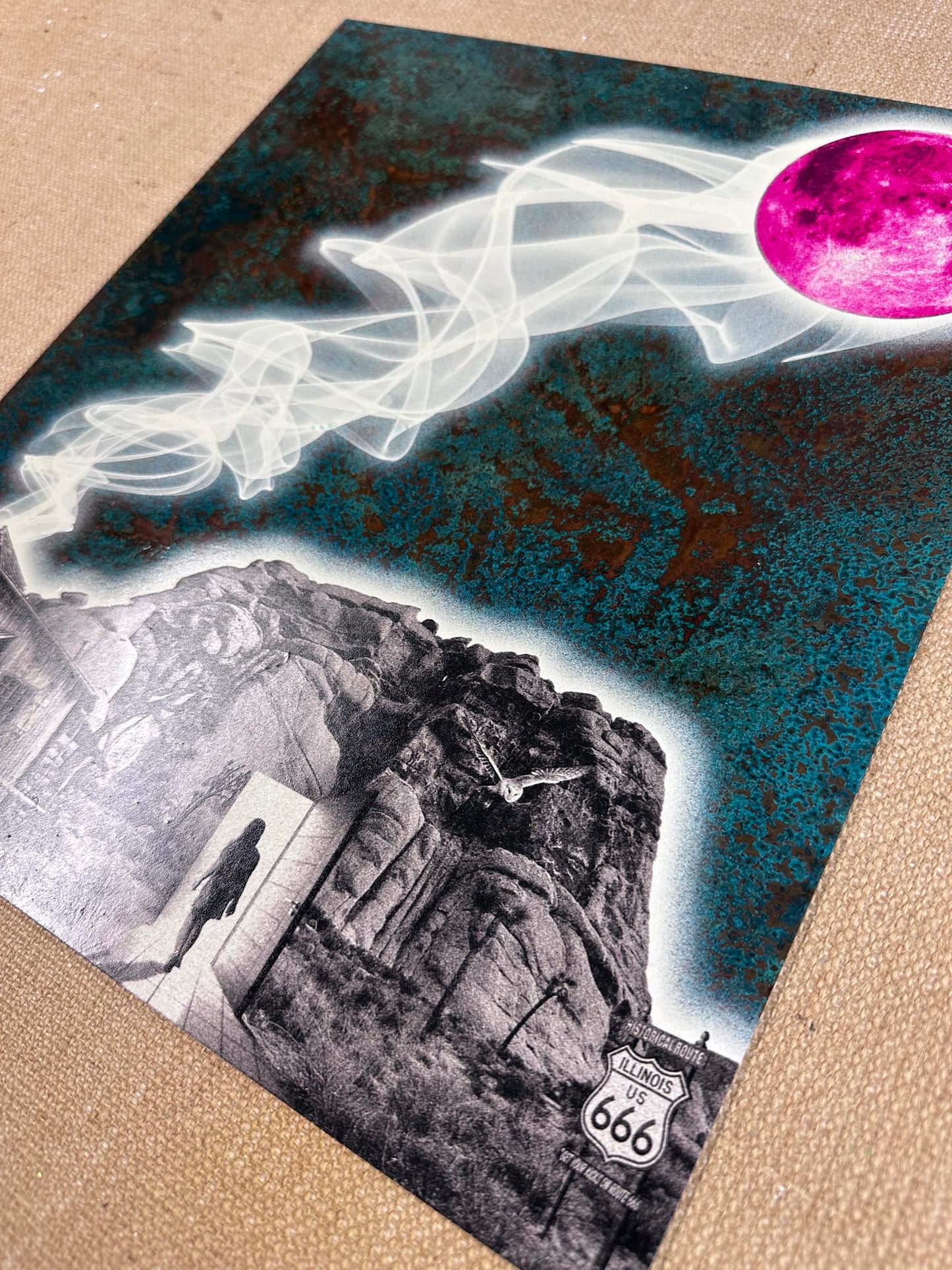 666 Square 2 / Oxidised Original Artwork