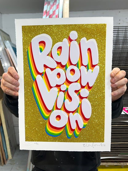 Rainbow Vision Handpulled Screenprint