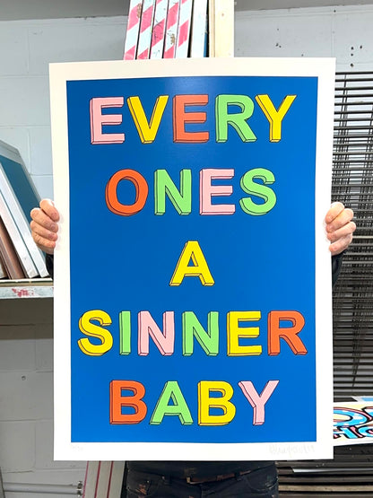 Sinner Screenprint