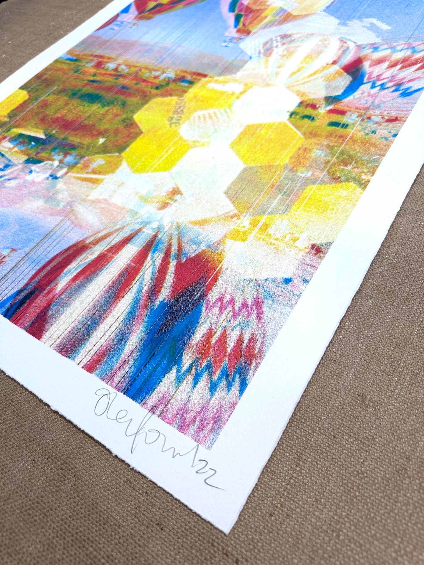 Air Balloon CMYK Screenprint