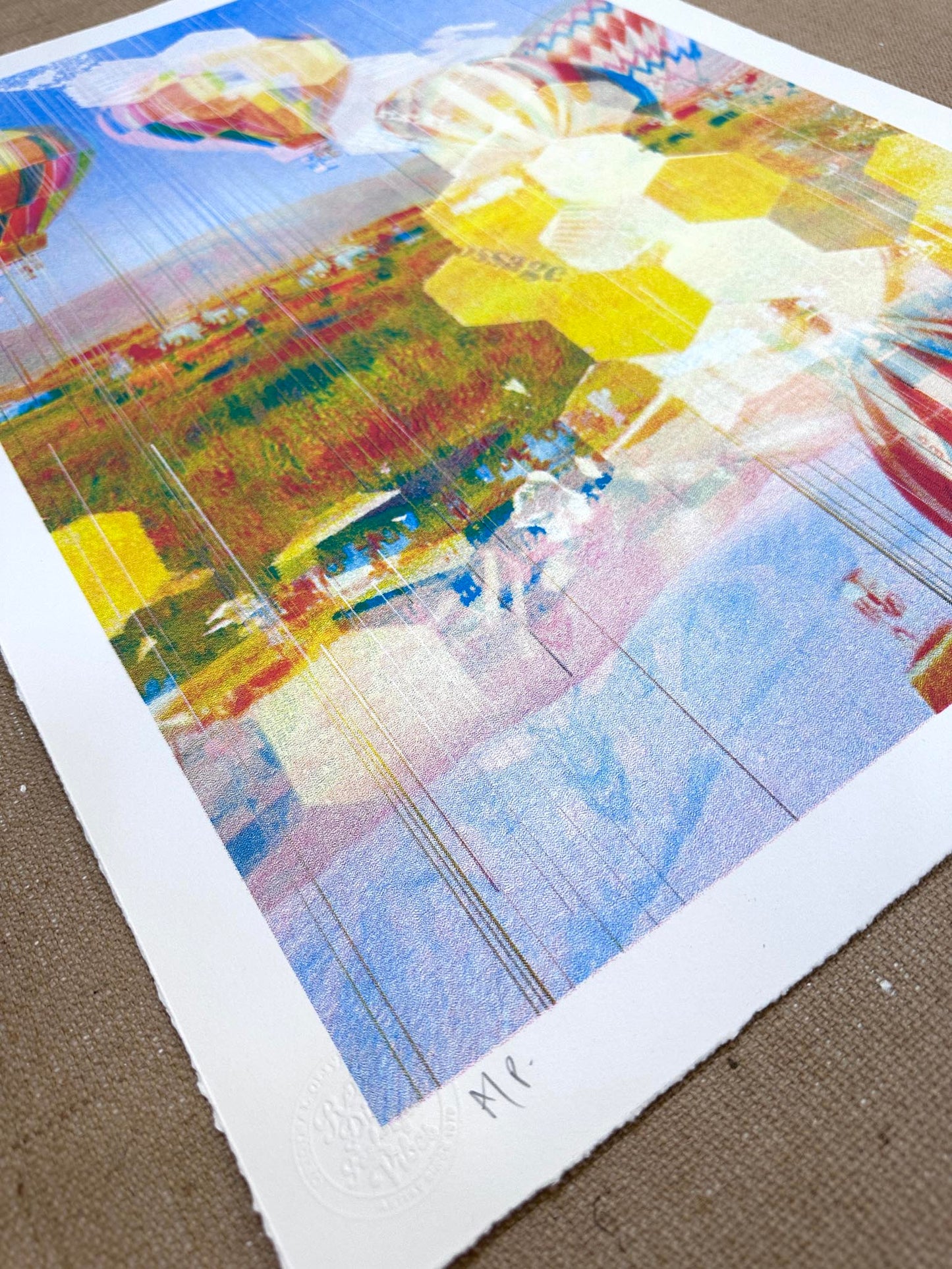 Air Balloon CMYK Screenprint
