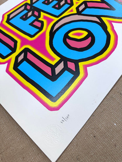 I Feel Love Hand pulled screenprint