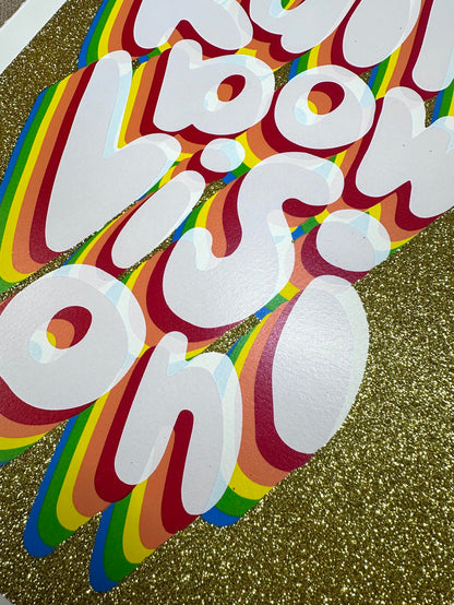 Rainbow Vision Handpulled Screenprint