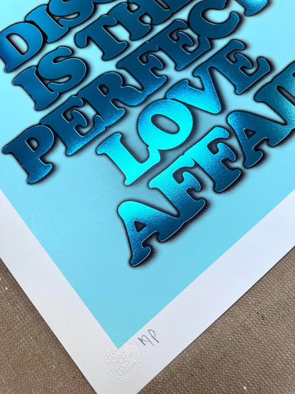 Disco Is....Mint Hand pulled Screenprint with Hot Foil Finish