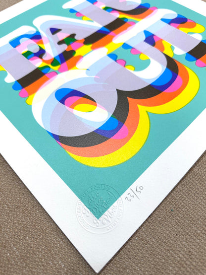 Far Out - Limited Edition Typography Screenprint