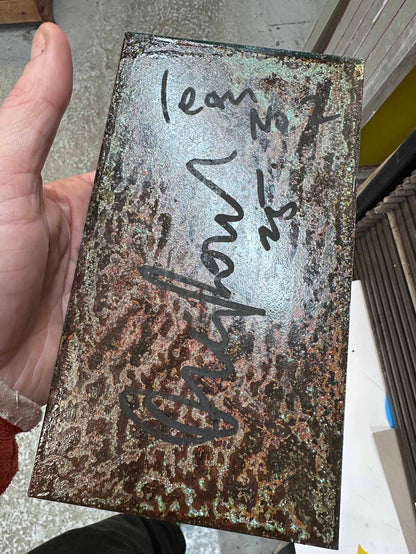 Lean Rectangle Original Oxidised Artwork