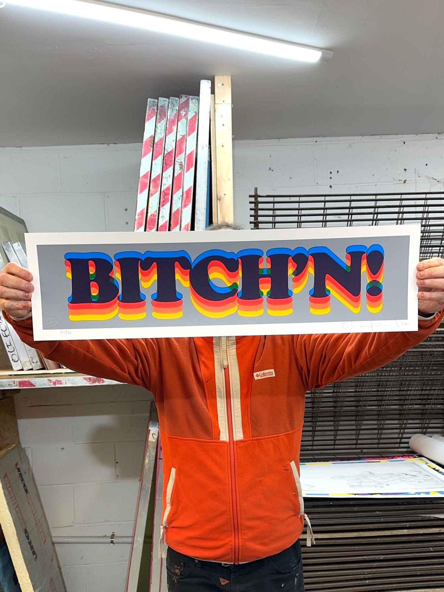 BITCH'N! Handpulled Screenprint