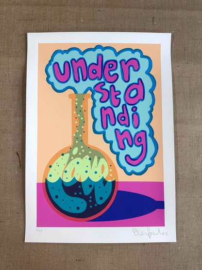 Understanding Love - Hand pulled Screenprint