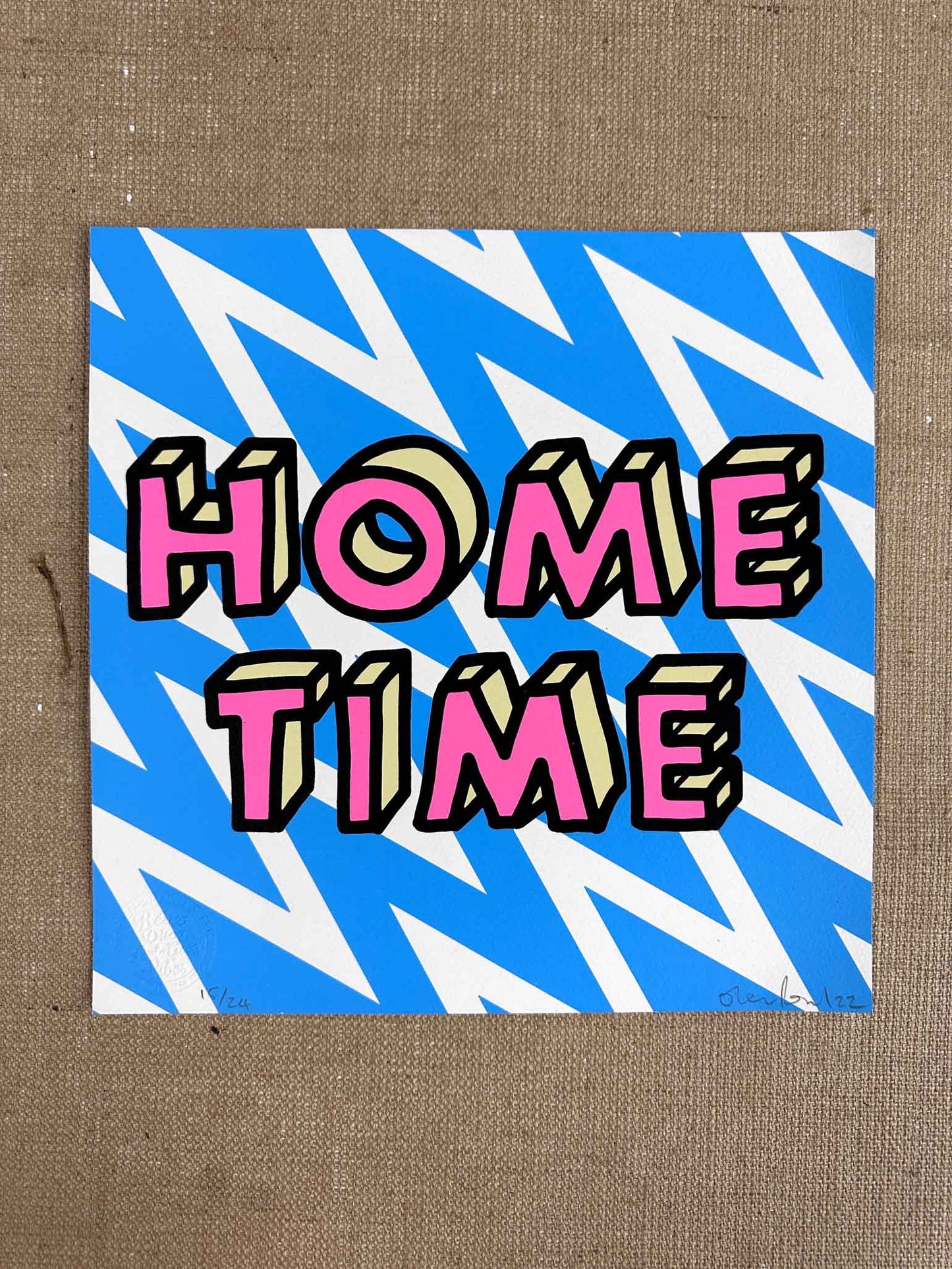Home Time Handpulled Screenprint
