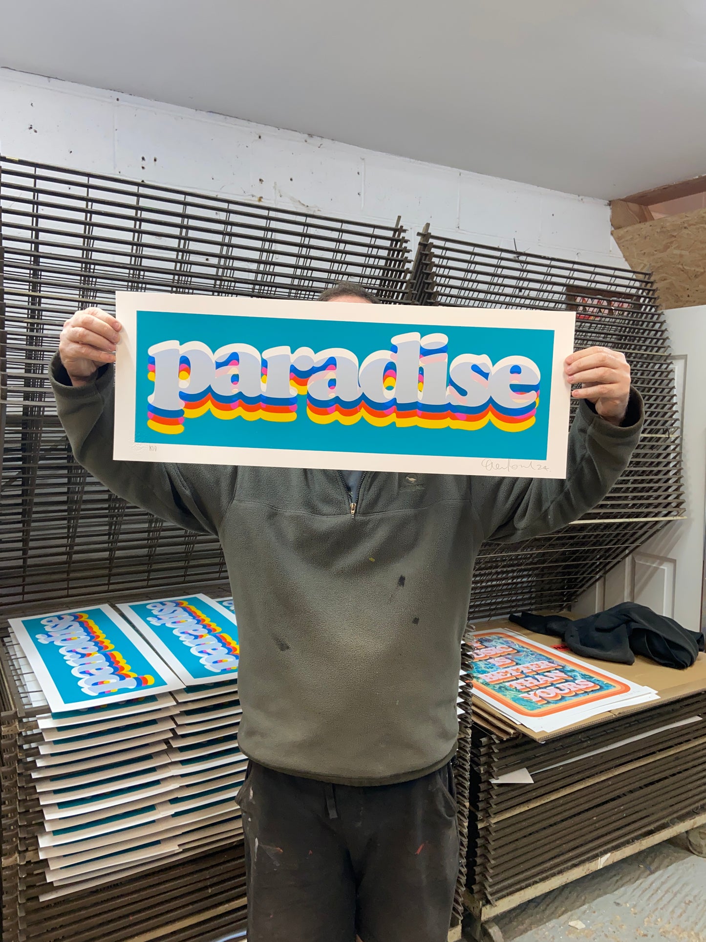 PARADISE 2024 Hand Pulled screen print