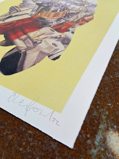 What Drives Us? CMYK Dither Screenprint