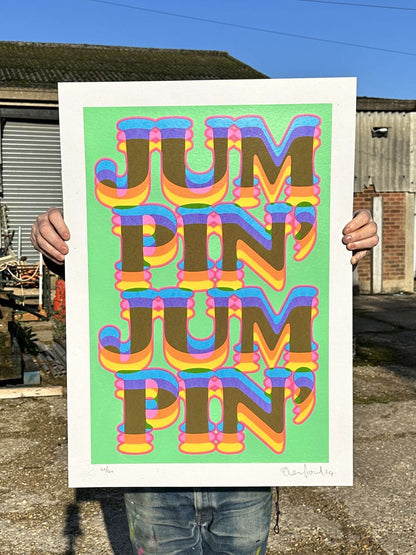 Jumpin' Hand Pulled Screenprint