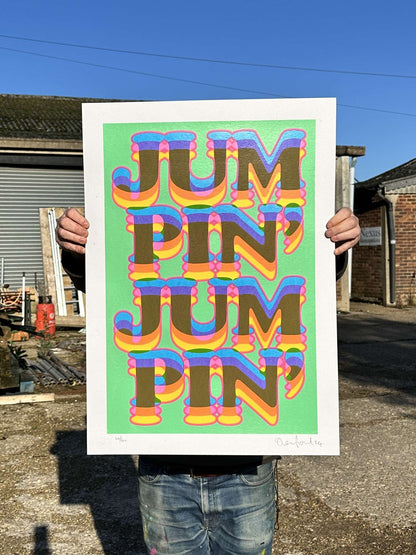 Jumpin' Hand Pulled Screenprint