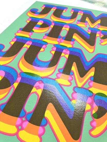 Jumpin' Hand Pulled Screenprint