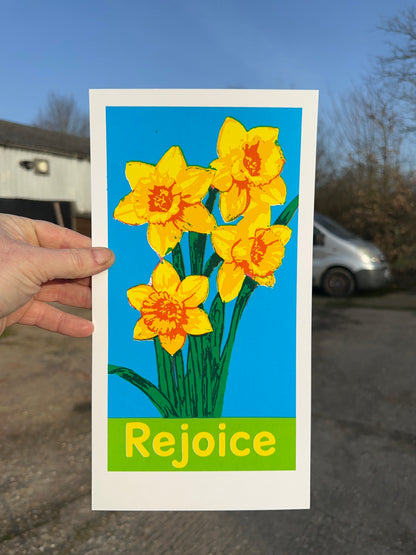Rejoice - Hand Pulled Screen Print