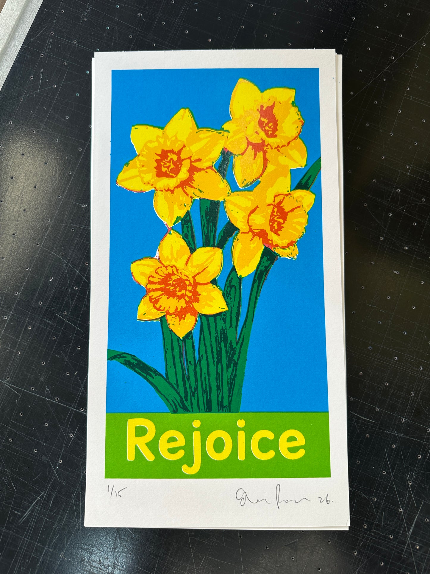 Rejoice - Hand Pulled Screen Print