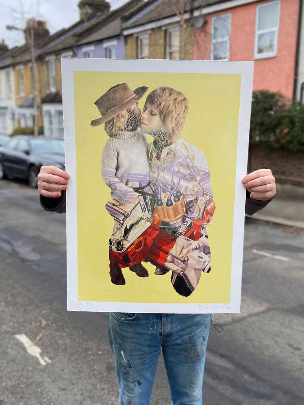 What Drives Us? CMYK Dither Screenprint