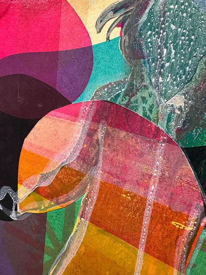 To The Shops Hand Painted Collage (Different Variants)