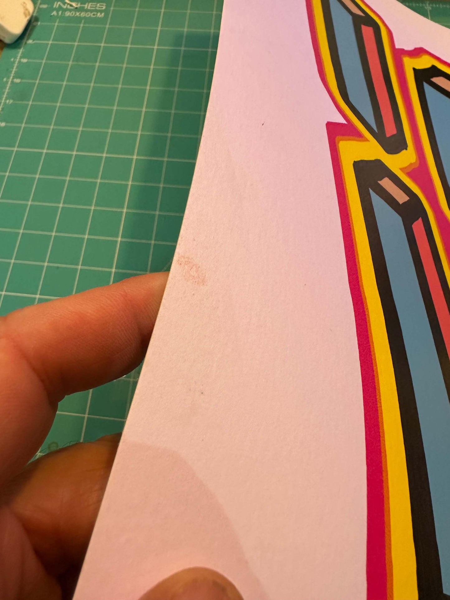 I Feel Love (ink splats on edge)