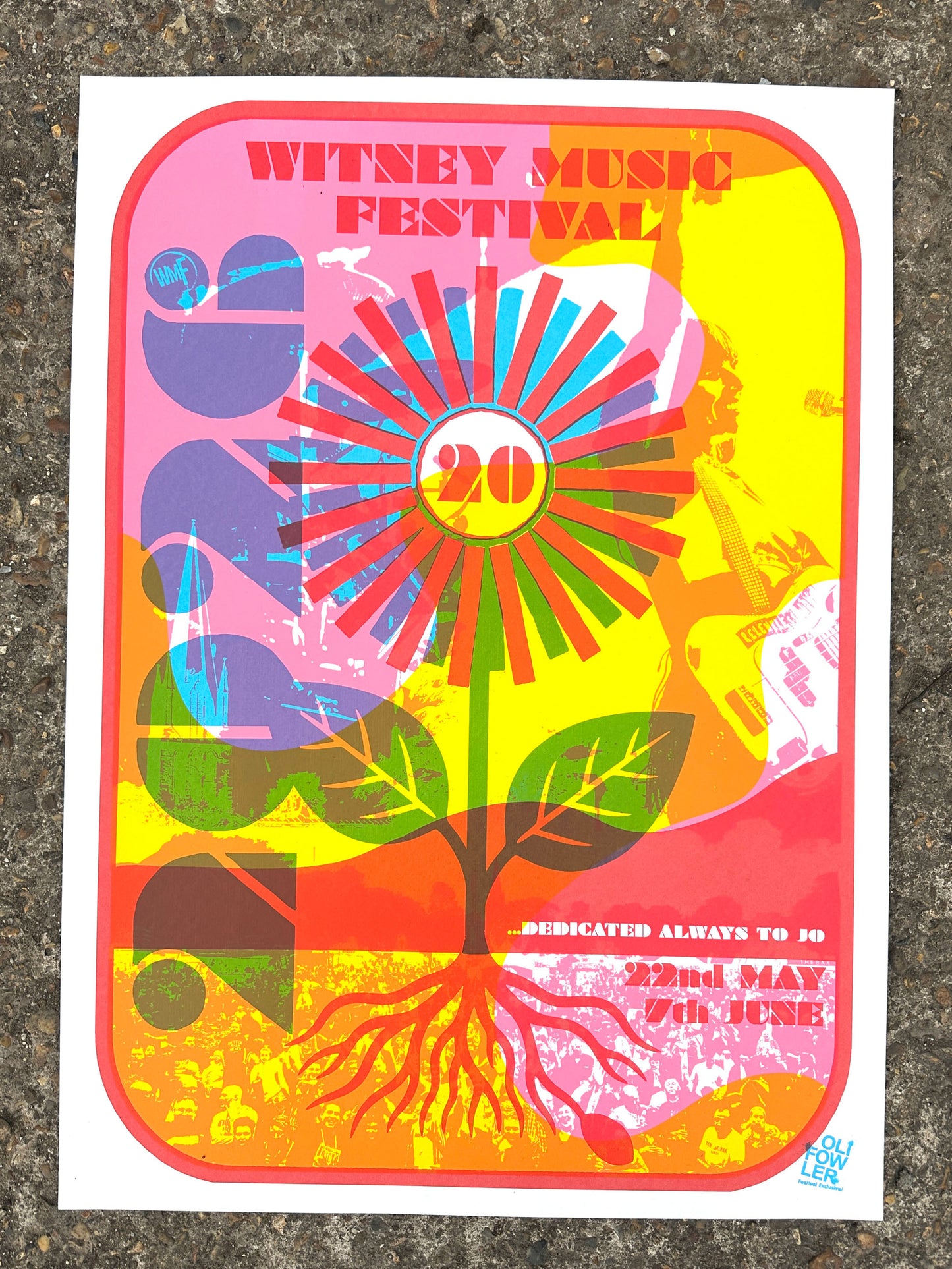 Witney Music Festival 2026 Official Poster, 20th Anniversary Limited Edition Screenprint