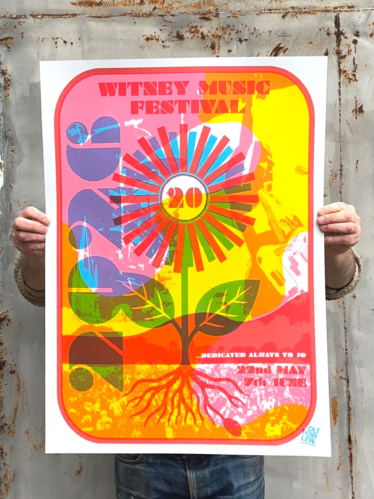 Witney Music Festival 2026 Official Poster, 20th Anniversary Limited Edition Screenprint