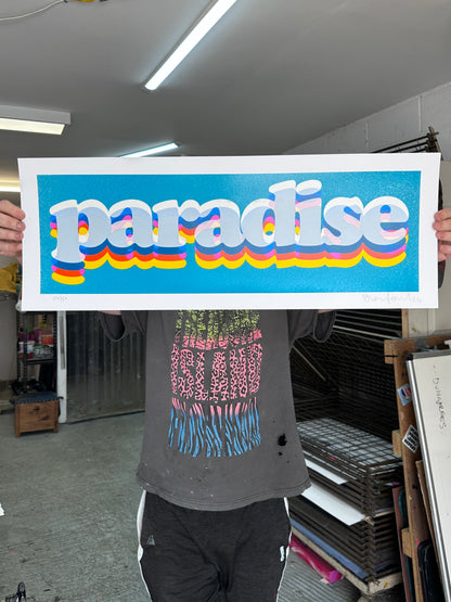Paradise Diamond Dust Hand Pulled Screenprint