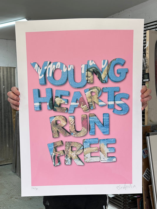 Young Hearts Handpulled Screenprint