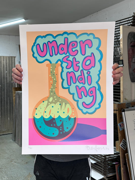 Understanding Love - Hand pulled Screenprint