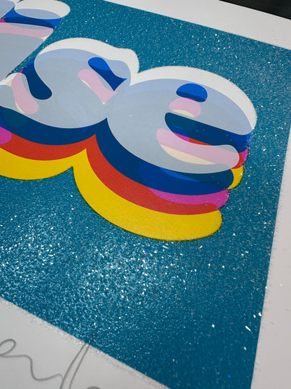 Paradise Diamond Dust Hand Pulled Screenprint
