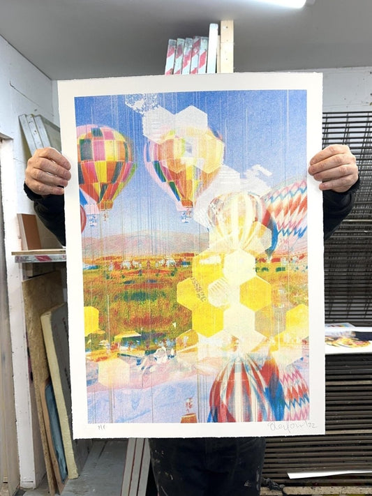 Air Balloon CMYK Screenprint - shop_name