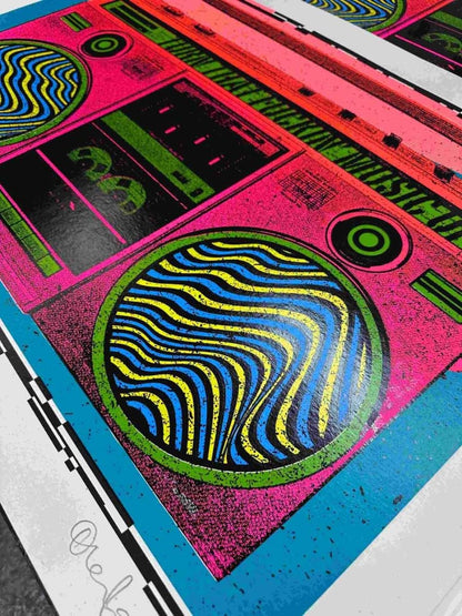 Boombox 2025 XL Hand pulled Screenprint - shop_name Boombox 2025 XL Hand pulled Screenprint