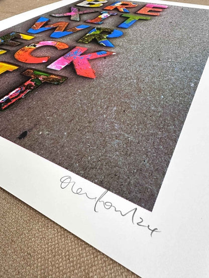 BREXIT WRECKSIT CMYK Handpulled Screenprint - shop_name