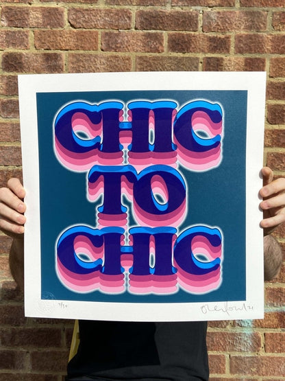 Chic To Chic Hand Pulled Screenprint - shop_name