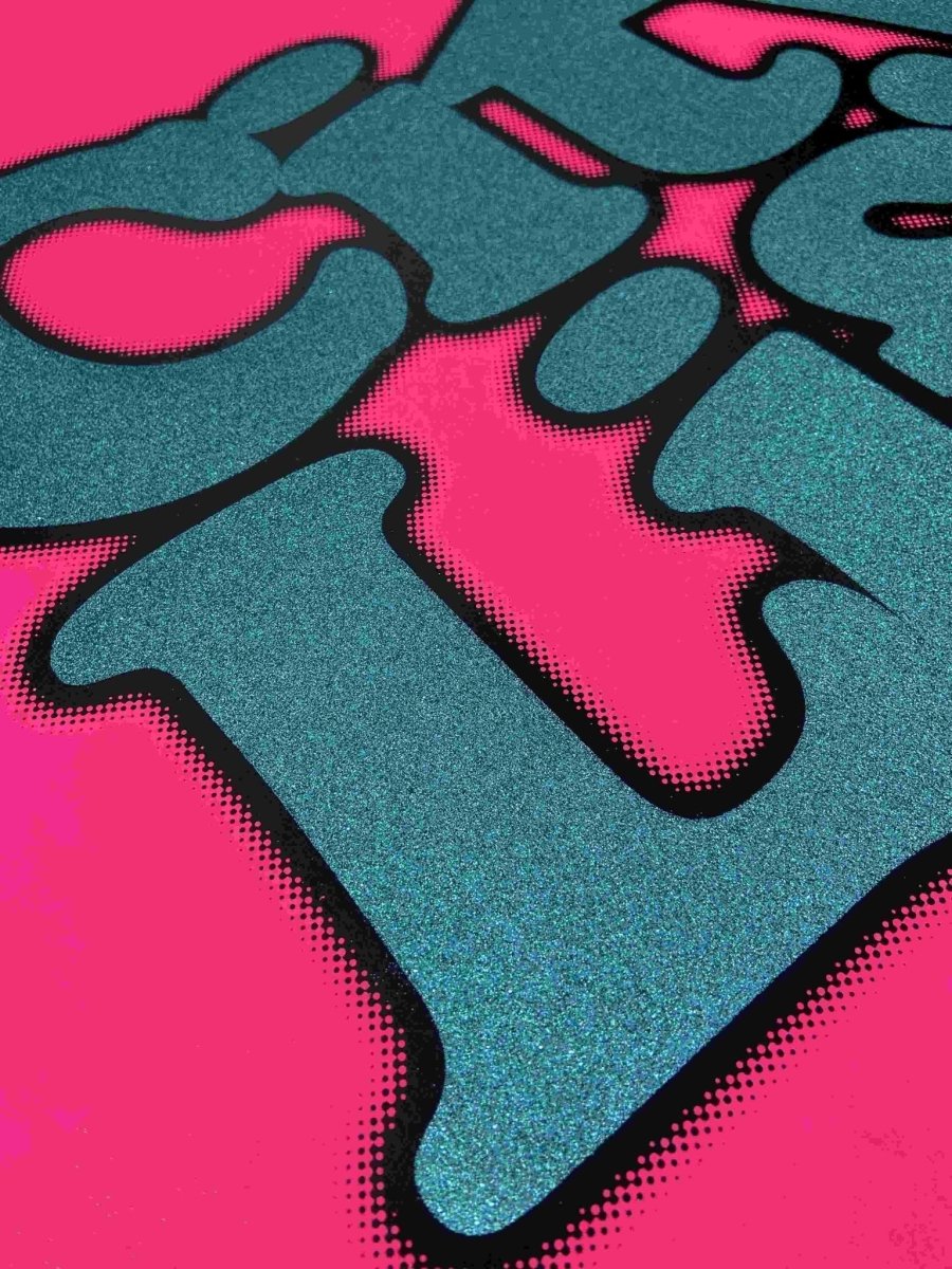 City Life XL Screenprint With Glitter - shop_name