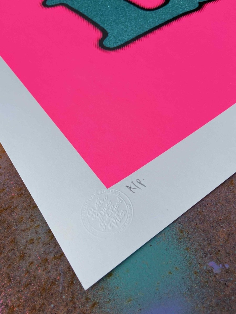 City Life XL Screenprint With Glitter - shop_name