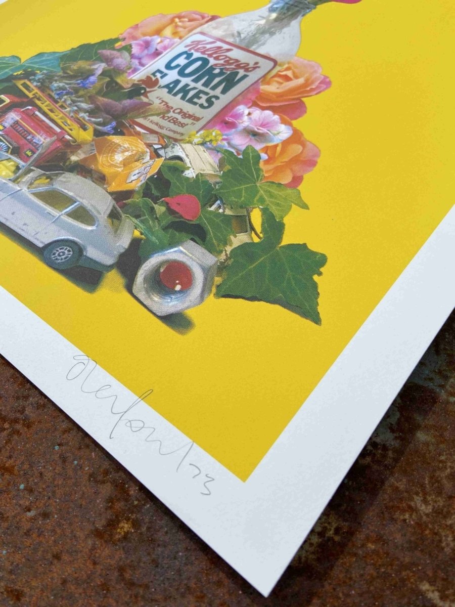 Cornflake Handpulled CMYK Still Life Screenprint - shop_name