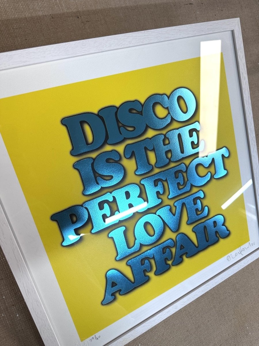 DISCO IS...YELLOW (FRAMED) - shop_name