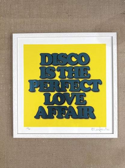 DISCO IS...YELLOW (FRAMED) - shop_name