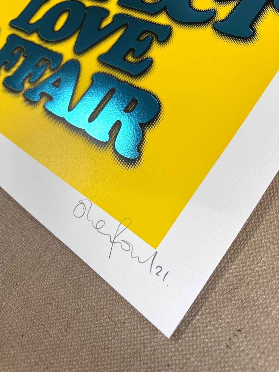 Disco Is...Yellow Hand pulled Screenprint - shop_name
