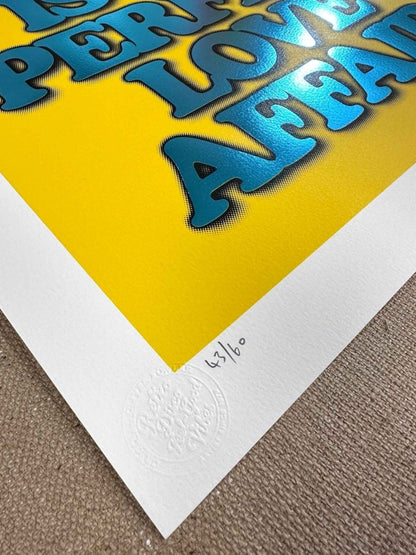 Disco Is...Yellow Hand pulled Screenprint - shop_name