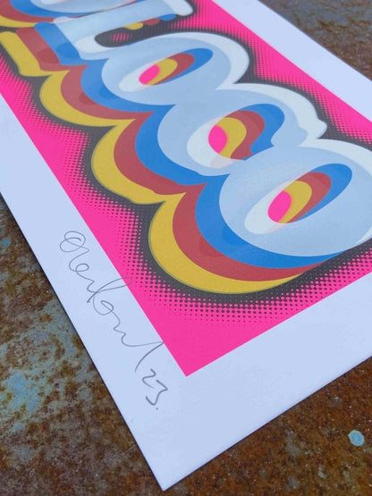DISCOLOCO Neon Pink Screenprint - shop_name